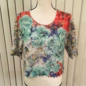 Clover canyon colorful, short sleeve, soft to the touch top